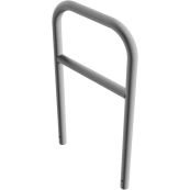 Protective bar made of steel tubing |  60 x 2.5 mm | with crossbar | total width: 700 mm | total height: 1200 mm | hot-dip galvanized